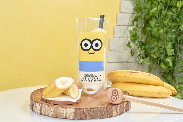 叩いて飲む！「ミニオン」×「Banana×Banana」コラボのまるごとバナナジュースが発売